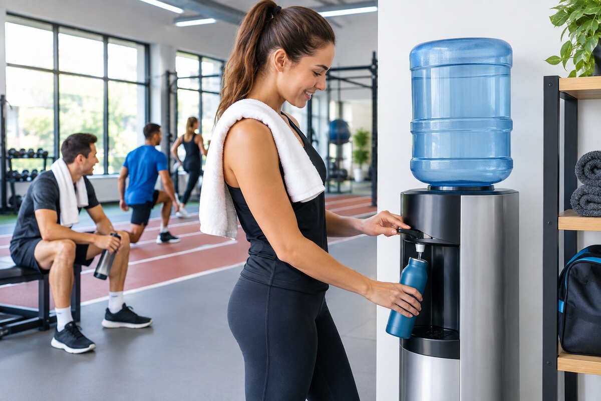 Fontaine à eau pour centre de formation sporti